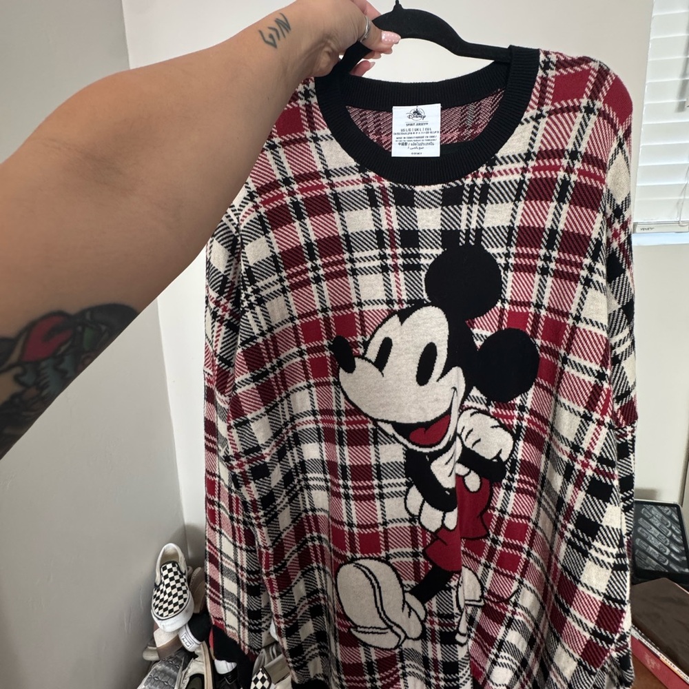 Disney Black and Red Plaid Spirit Jersey